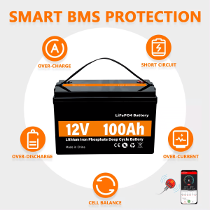 LiFePO4 Napenergia Tároló Akkumulátor 12V 100Ah