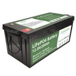 Forróan eladható 2,56KWh lifepo4 batteri 12v 200Ah 6000 ciklusú rv akkumulátor
