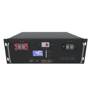 6000 ciklus 48V 100Ah 5Kwh RS48 LiFePo4 szoláris akkumulátor 5U-os tárolóval