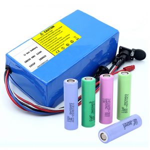 Lítium akkumulátor 18650 48V 12AH 48V 500W elektromos kerékpár akkumulátor BMS-sel